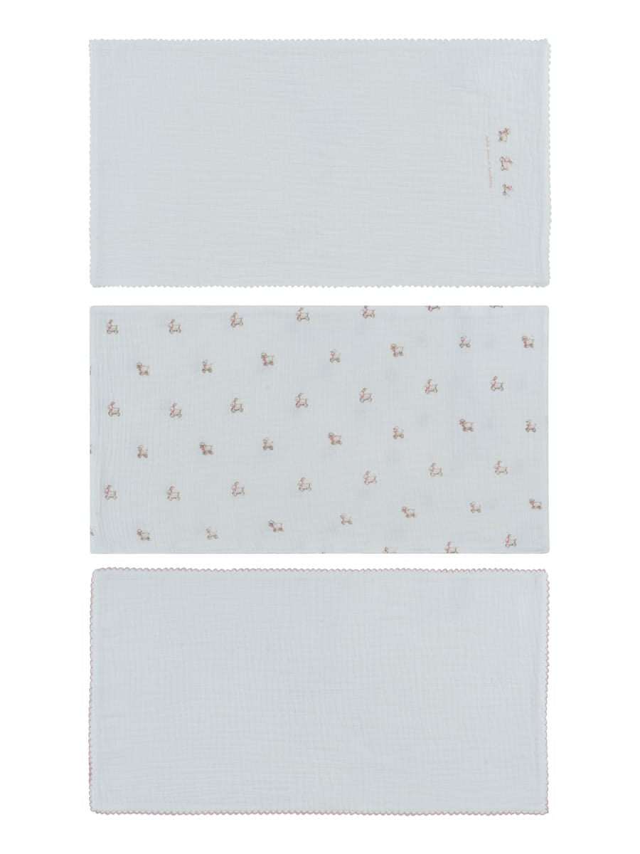 Petits Amis Burp Cloth Set of 3 - Pink by KIPP™ Collection