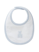 Petit Ours Bib - White Blue by KIPP™ Collection