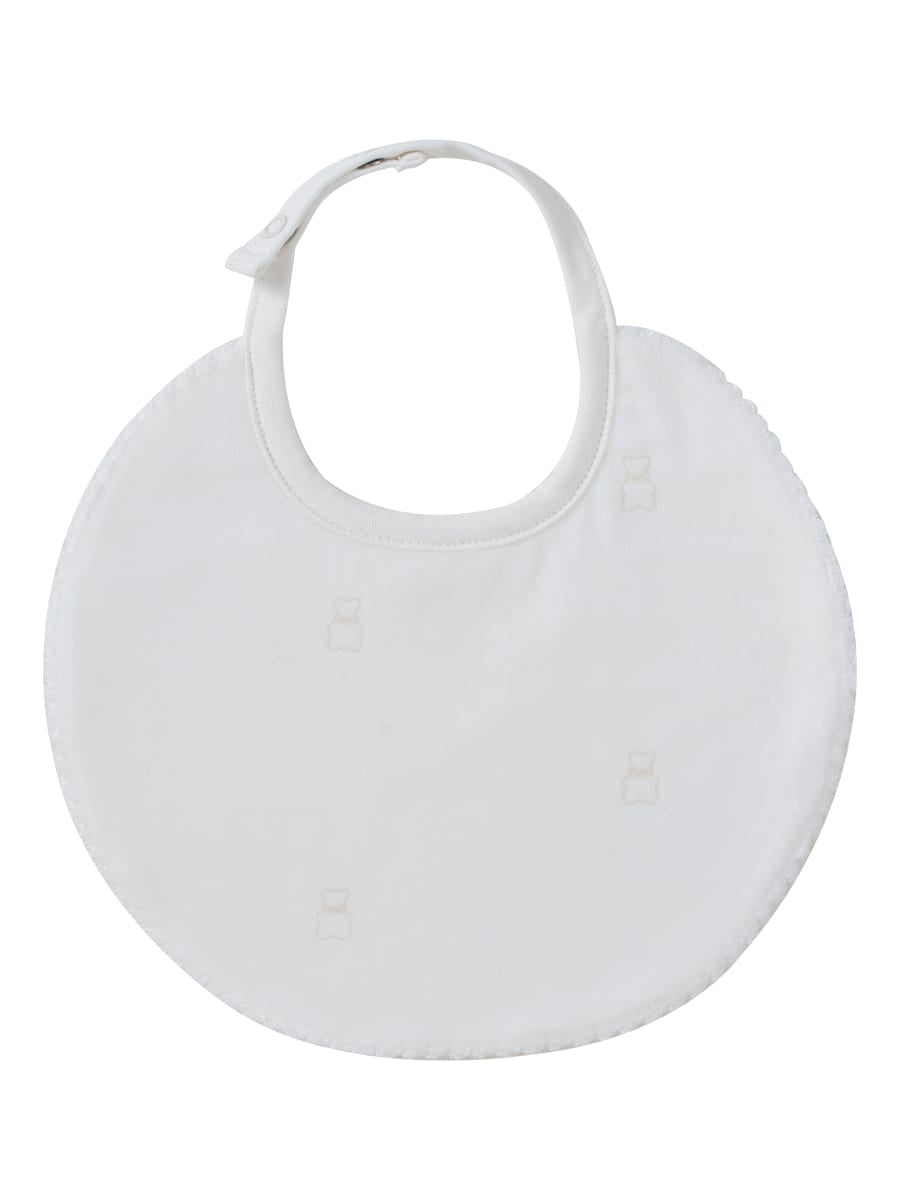 Petit Ours Pattern Bib - Stone by KIPP™ Collection