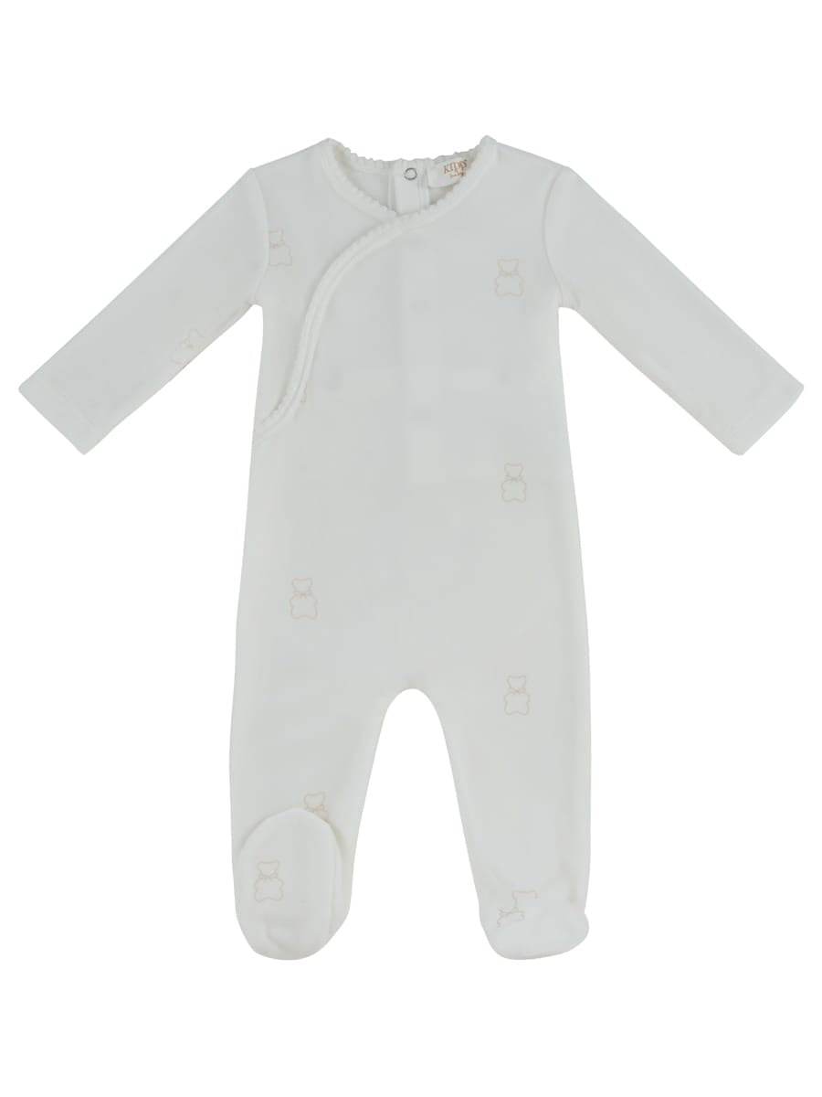 Petit Ours Pattern Footie - Stone by KIPP™ Collection