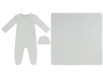 Petit Ours Pattern Footie, Hat & Blanket Set - Pink by KIPP™ Collection