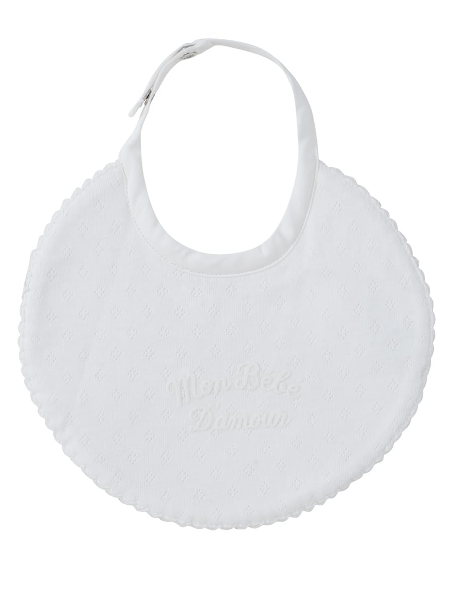 Mon Bebe Bib - White by KIPP™ Collection