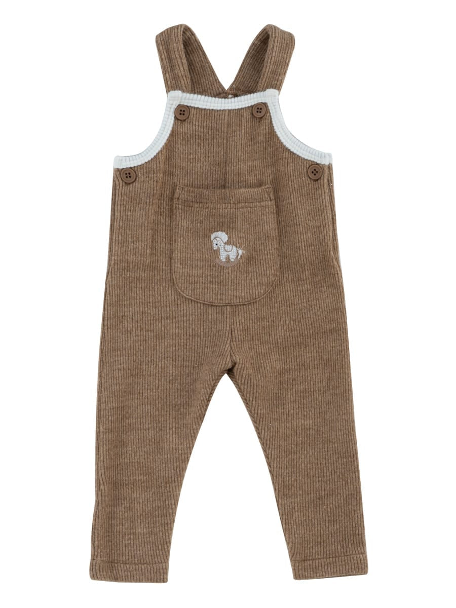 Whinny Knit Overalls - Caramel by KIPP™ Collection