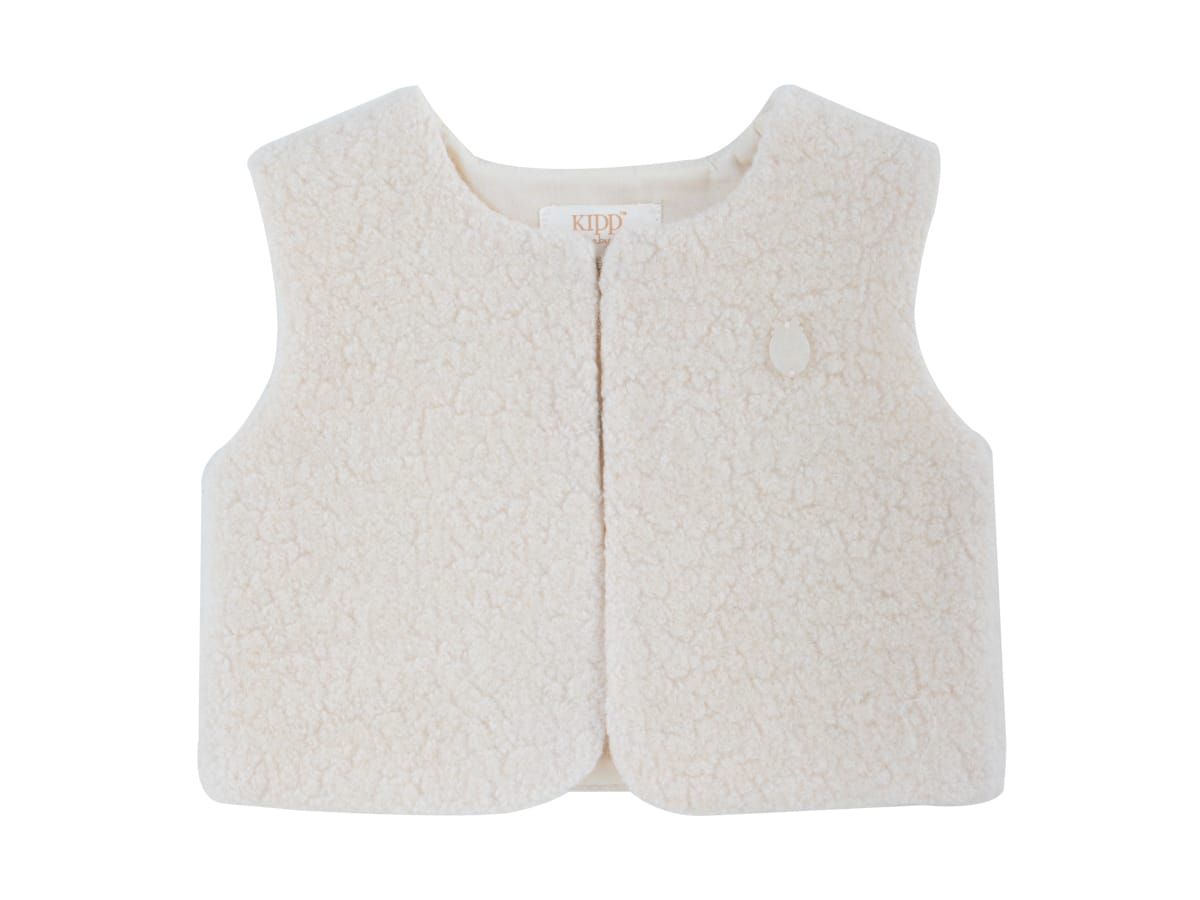Sherpa KB Vest - White by KIPP™ Collection