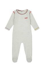 Color Stitch Lounge Footie - Red by Crew Kids NY