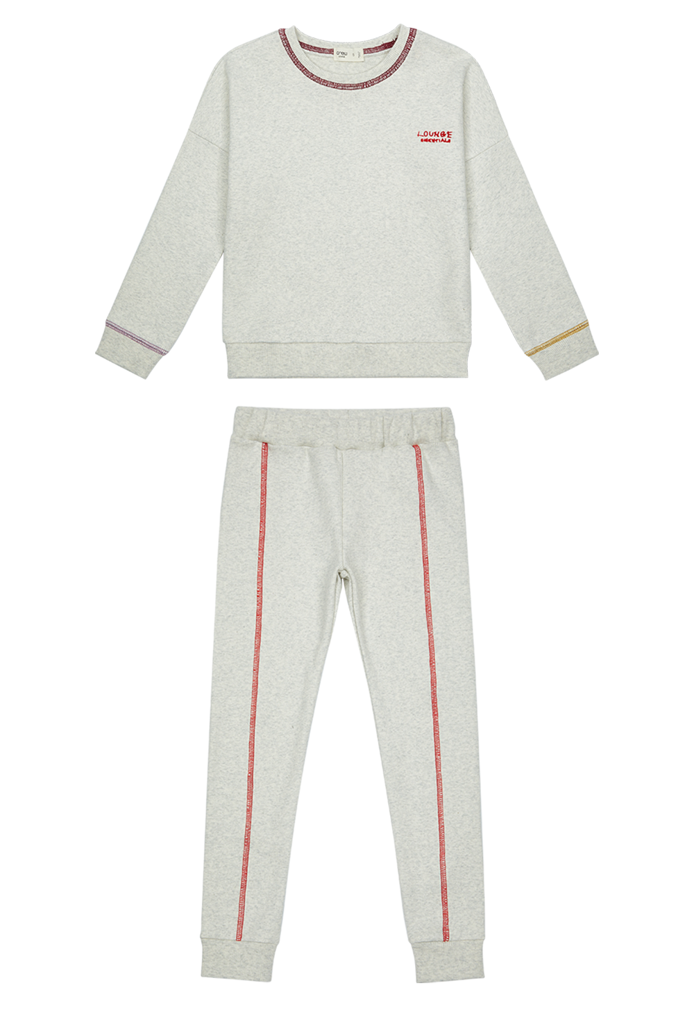Color Stitch Lounge Set - Red by Crew Kids NY