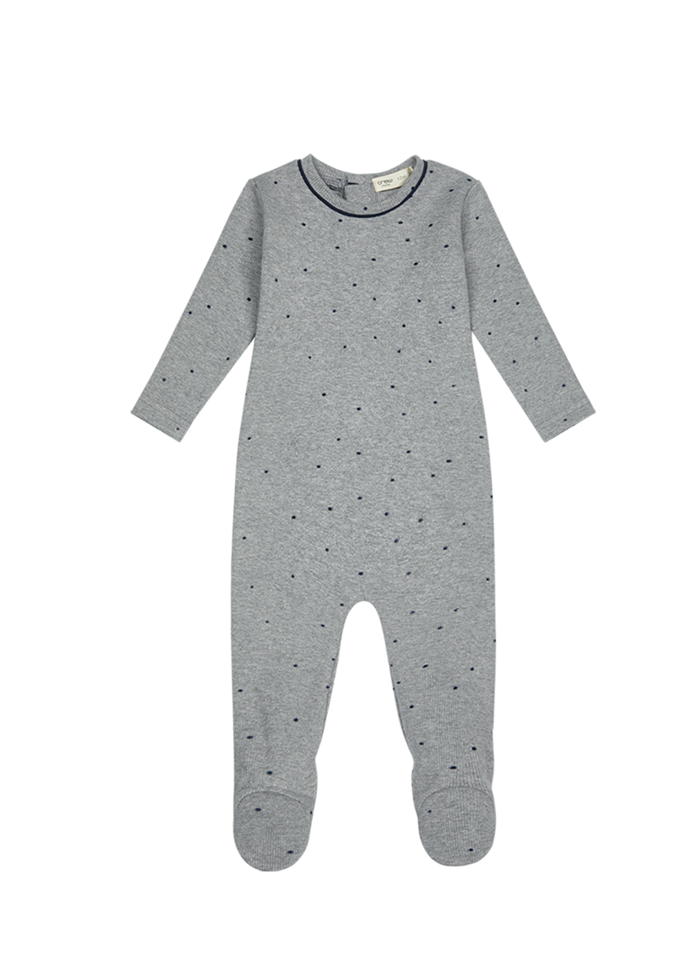 Polka Dot Lounge Footie - Blue by Crew Kids NY