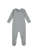 Polka Dot Lounge Footie - Blue by Crew Kids NY