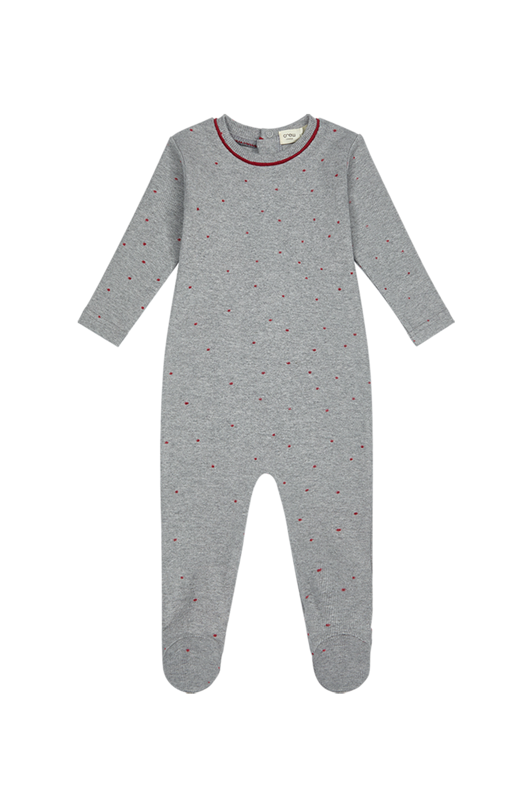 Polka Dot Lounge Footie - Pink by Crew Kids NY