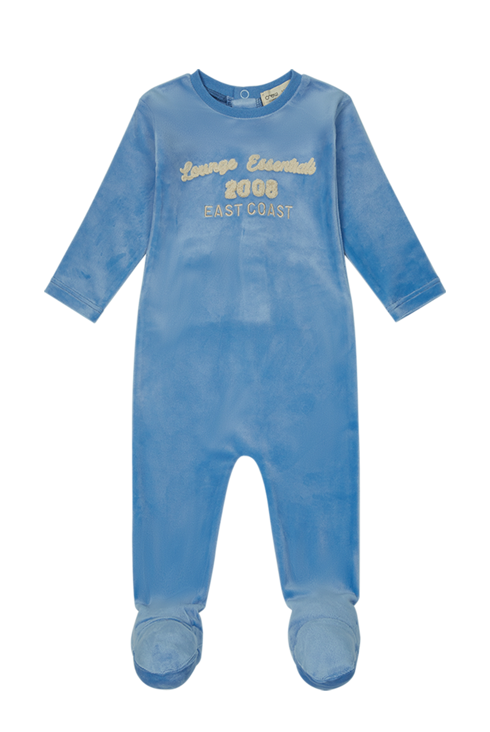 Terry Applique Footie - Blue by Crew Kids NY