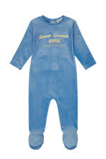 Terry Applique Footie - Blue by Crew Kids NY
