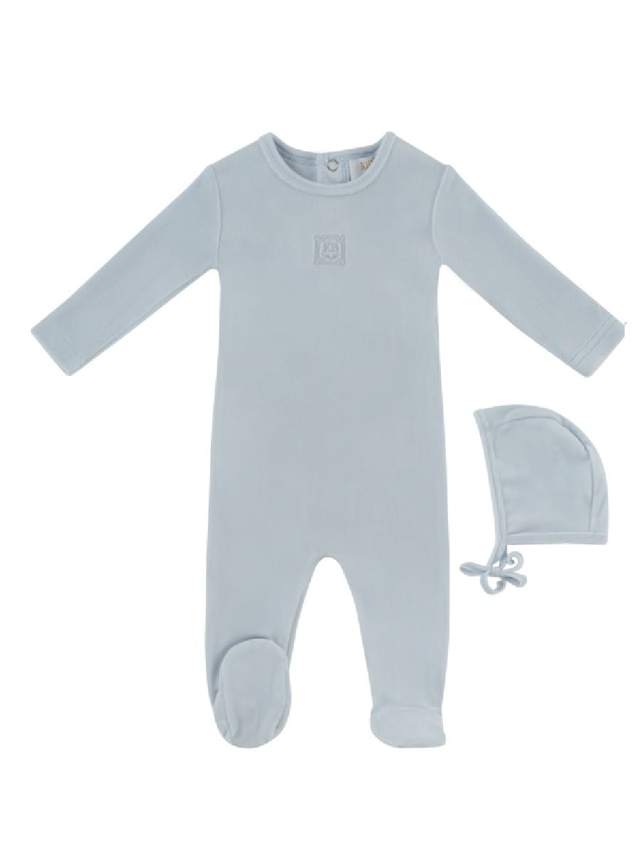 KB Logo Footie & Hat Set - Blue by KIPP™ Collection