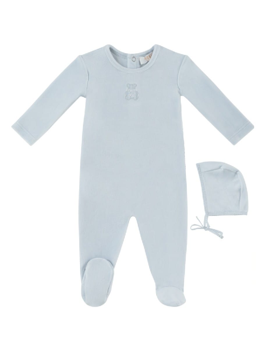 Petit Ours Footie & Hat Set - Blue by KIPP™ Collection