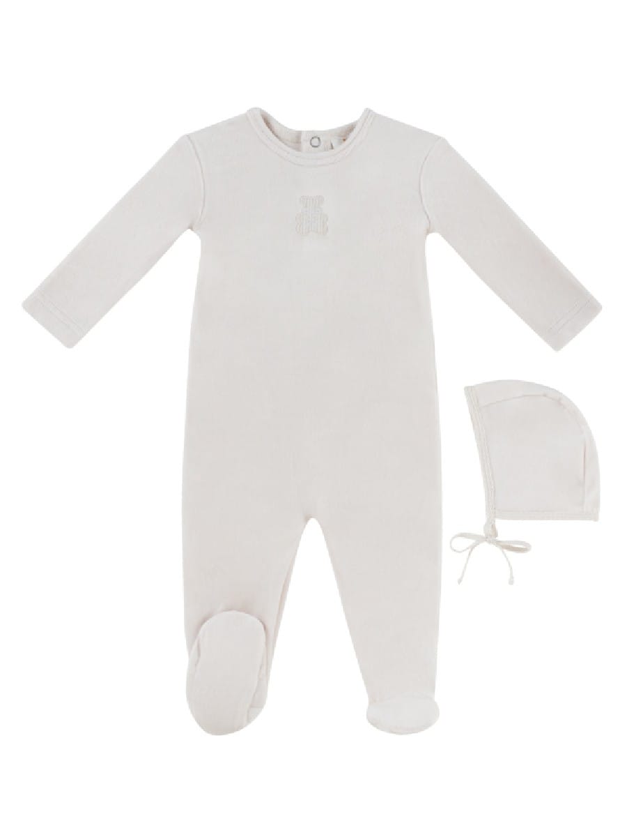 Petit Ours Footie & Hat Set - Stone by KIPP™ Collection