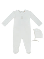 Petit Ours Footie & Hat Set - White Stone by KIPP™ Collection