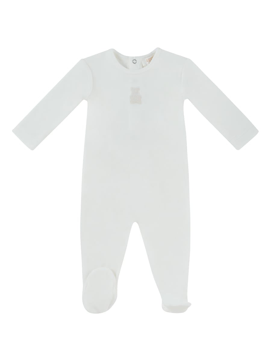 Petit Ours Footie - White Stone by KIPP™ Collection