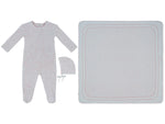 Whispering Blooms Footie, Hat & Blanket Set - Pink by KIPP™ Collection