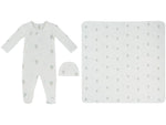 Ciel Enfant Wrap Footie, Hat & Blanket Set - Blue by KIPP™ Collection