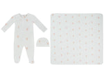 Ciel Enfant Wrap Footie, Hat & Blanket Set - Pink by KIPP™ Collection