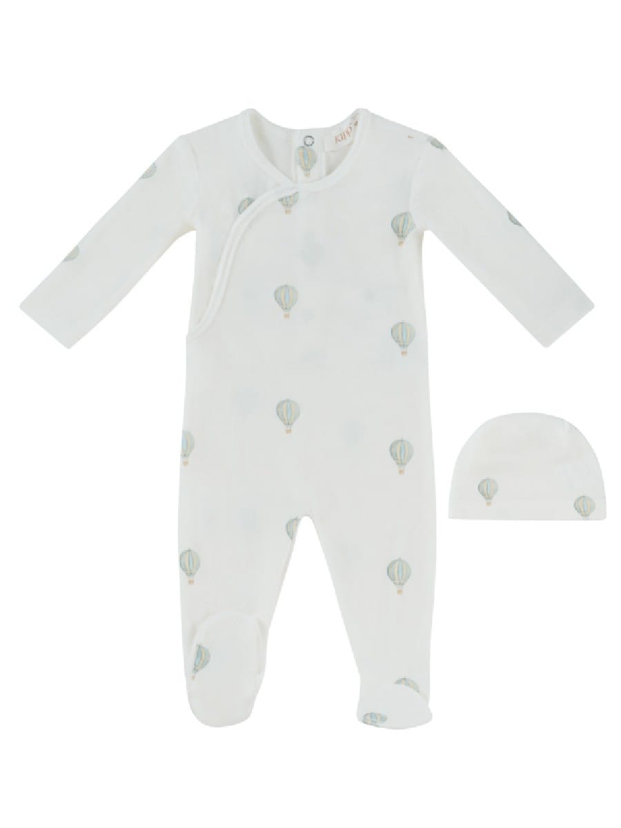 Ciel Enfant Wrap Footie & Hat Set - Blue by KIPP™ Collection