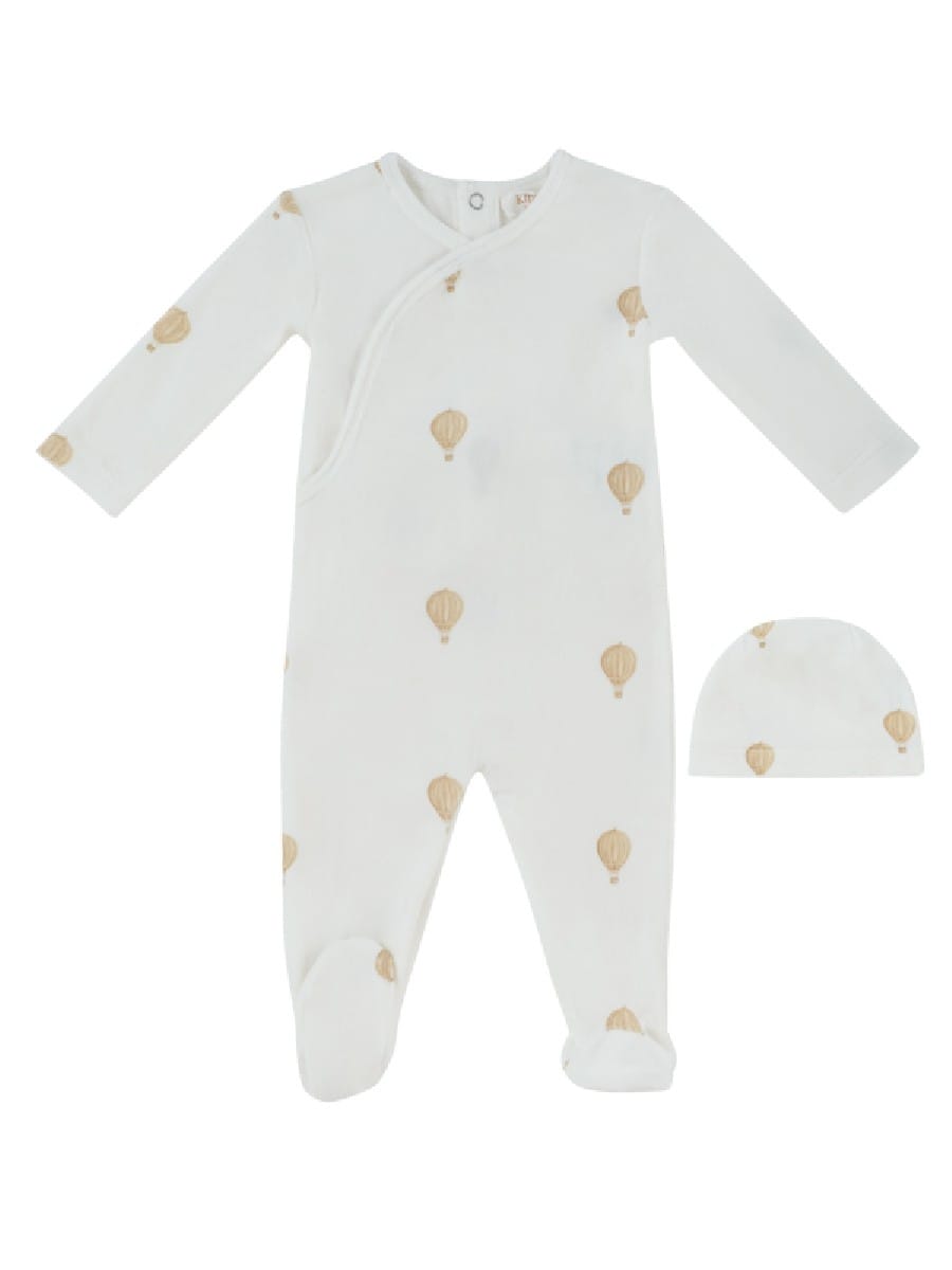 Ciel Enfant Wrap Footie & Hat Set - Stone by KIPP™ Collection
