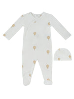 Ciel Enfant Wrap Footie & Hat Set - Stone by KIPP™ Collection