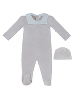 Classic Bib Footie & Hat Set - Stone by KIPP™ Collection