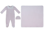 Classic Bib Footie, Hat & Blanket Set - Pink by KIPP™ Collection