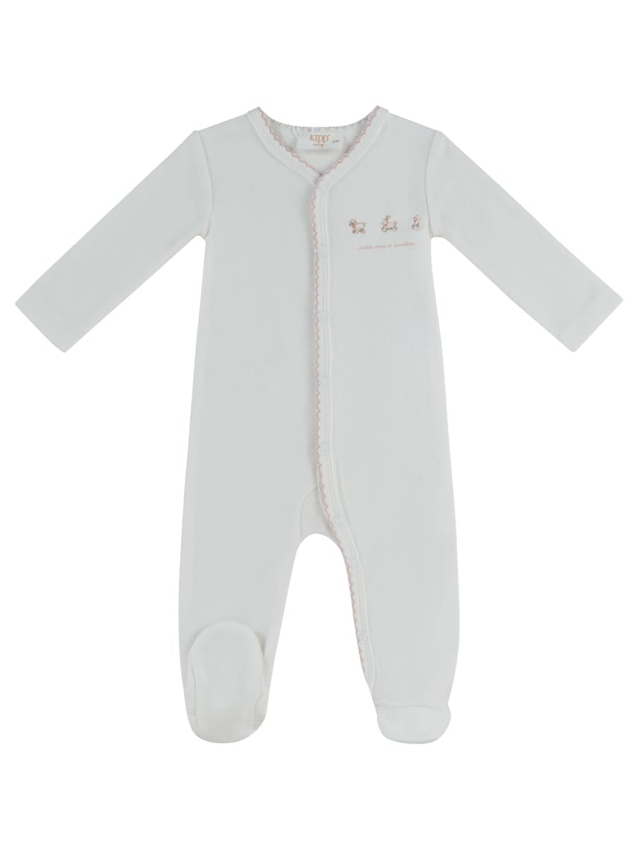 Petits Amis Terry Footie - Pink by KIPP™ Collection