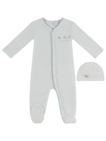 Petits Amis Terry Footie & Hat Set - Blue by KIPP™ Collection
