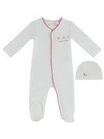 Petits Amis Terry Footie & Hat Set - Red by KIPP™ Collection