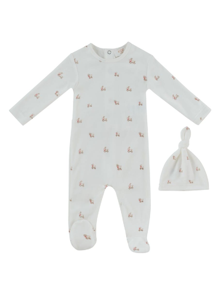 Petits Amis Footie & Hat Set - Red by KIPP™ Collection