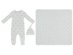 Petits Amis Footie, Hat & Blanket Set - Blue by KIPP™ Collection