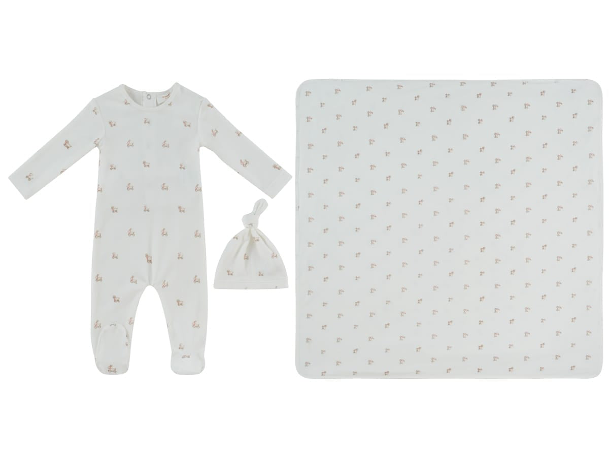 Petits Amis Footie, Hat & Blanket Set - Pink by KIPP™ Collection