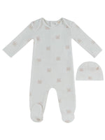 KB Logo Terry Footie and Hat Set - Pink by KIPP™ Collection