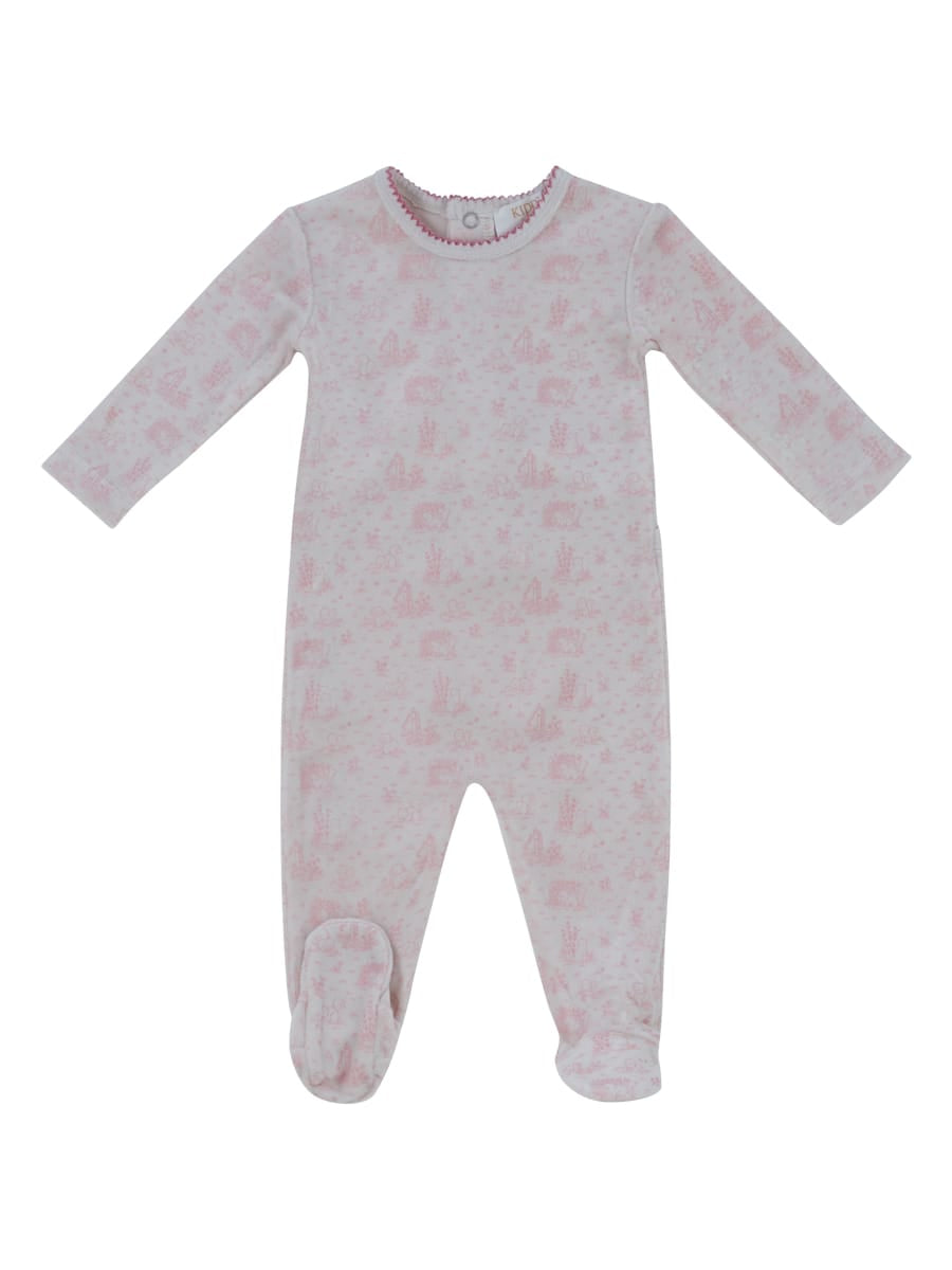 Woodland Toile Footie - Rose by KIPP™ Collection