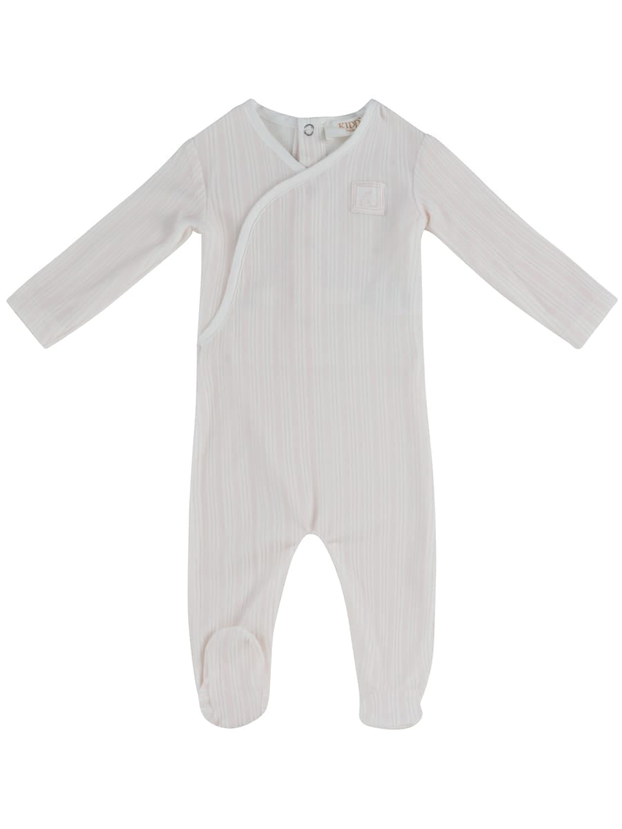 Stripe Stamp Footie - Pink by KIPP™ Collection