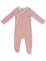 Stripe Stamp Footie - Red by KIPP™ Collection