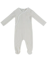Stripe Stamp Footie - Stone by KIPP™ Collection