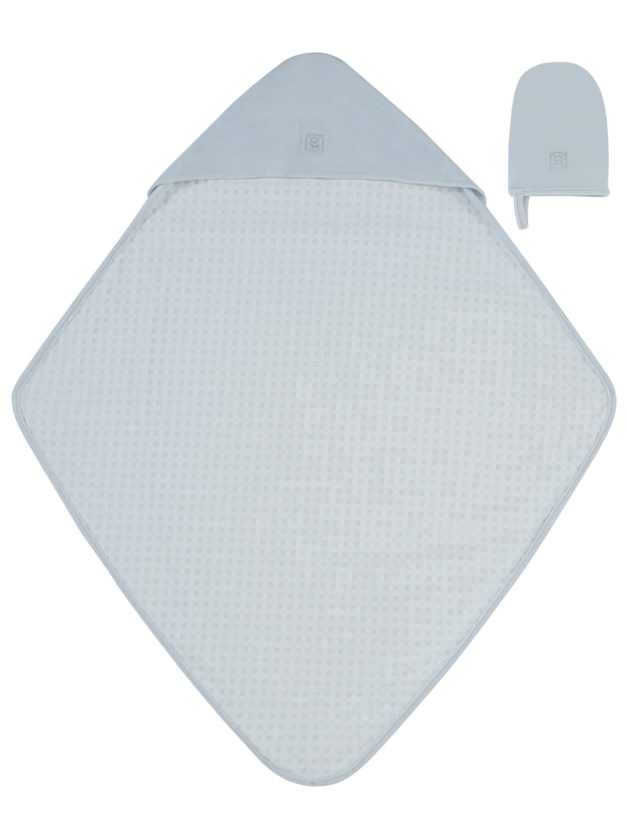 KB Logo Towel and Mitt Set - Blue by KIPP™ Collection