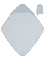 KB Logo Towel and Mitt Set - Blue by KIPP™ Collection