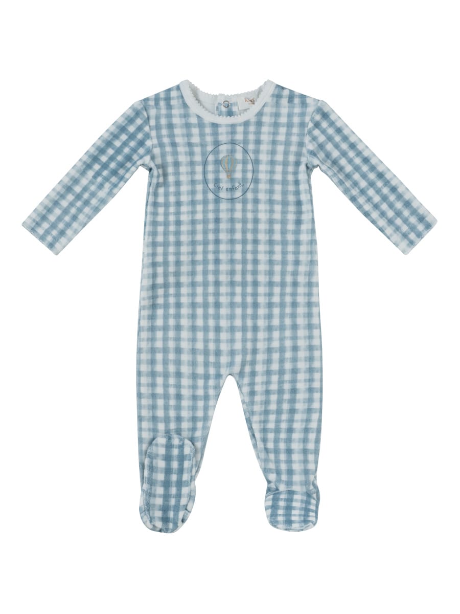 Ciel Enfant Gingham Footie - Blue by KIPP™ Collection
