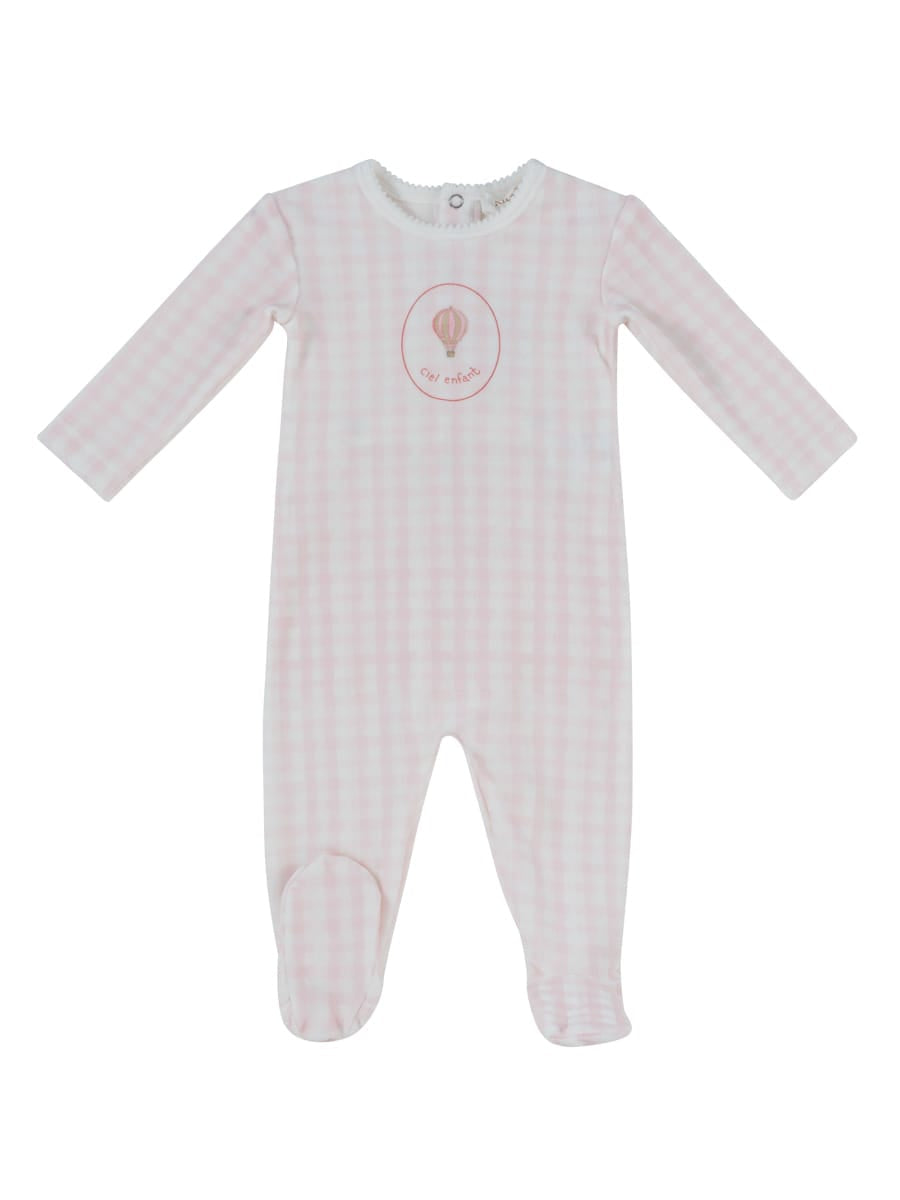 Ciel Enfant Gingham Footie - Pink by KIPP™ Collection