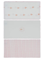 Ciel Enfant Burp Cloth Set of 3 - Pink by KIPP™ Collection