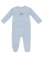 Bunny Stripe Footie - Blue by KIPP™ Collection