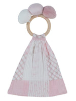Patchwork Lovey Ring Toy - Pink by KIPP™ Collection