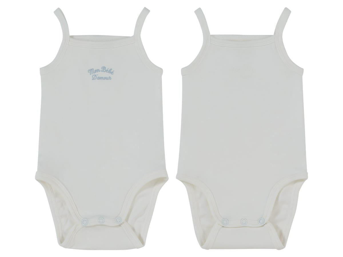 Mon Bebe 2 Pack Onesies - Blue by KIPP™ Collection