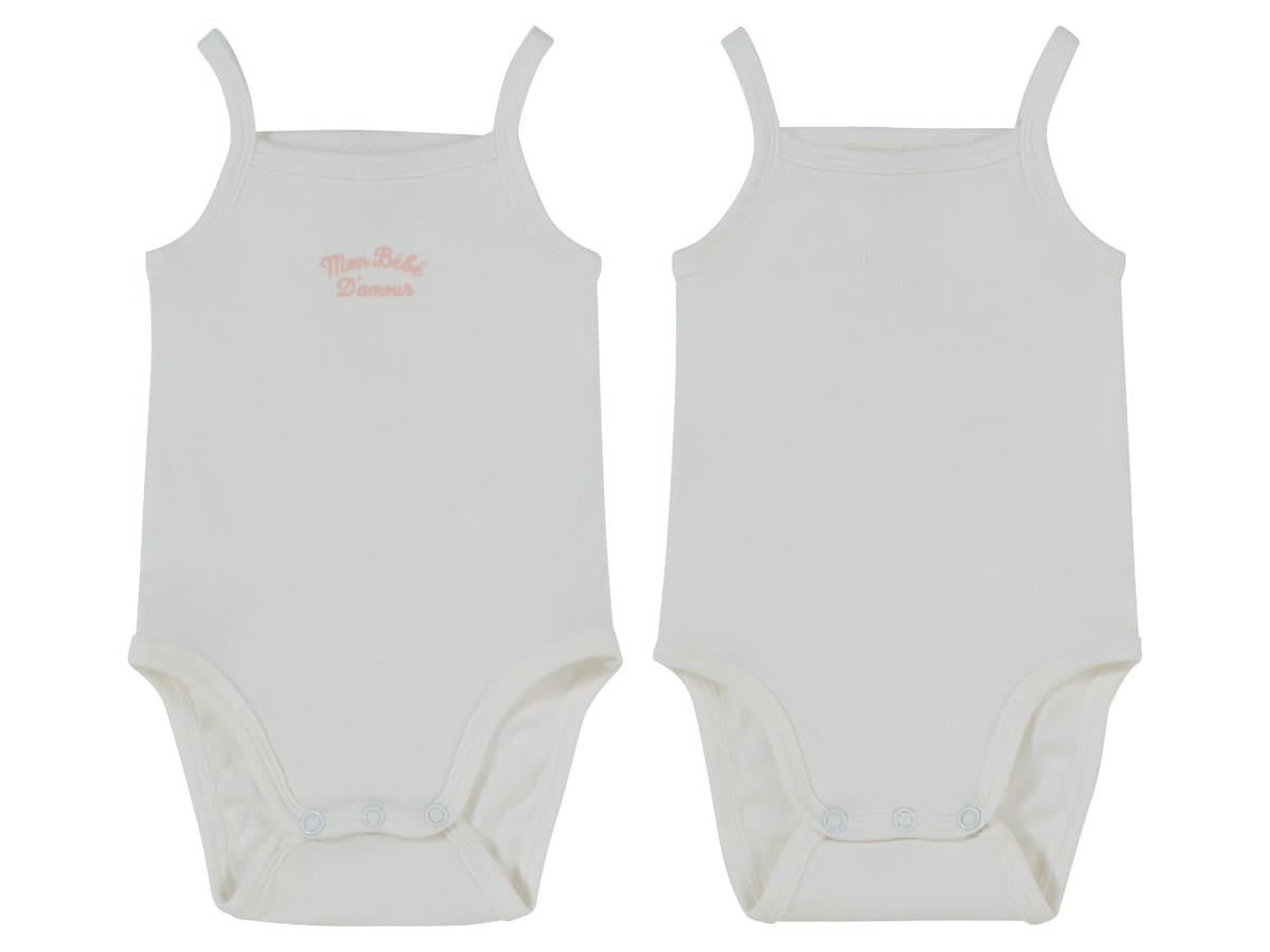 Mon Bebe 2 Pack Onesies - Pink by KIPP™ Collection