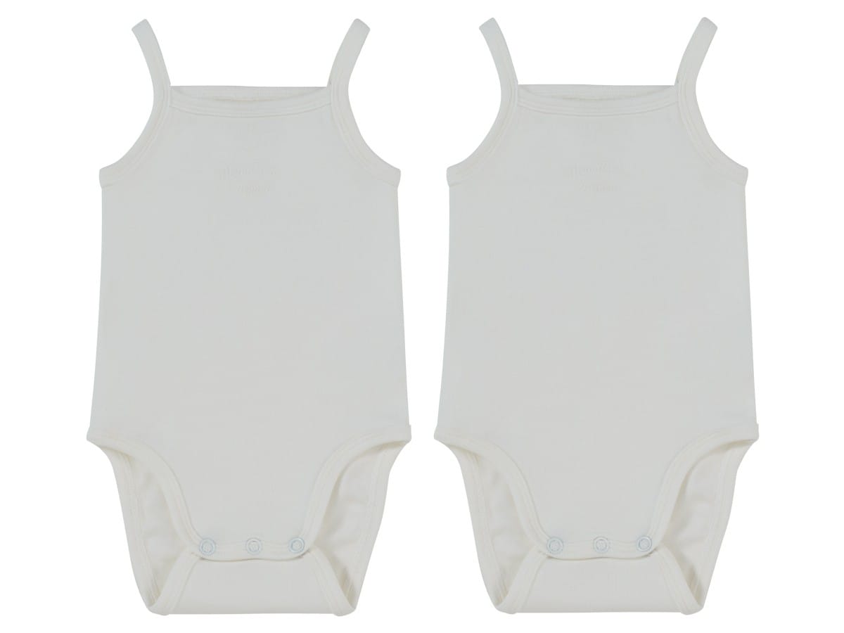 Mon Bebe 2 Pack Onesies - White by KIPP™ Collection