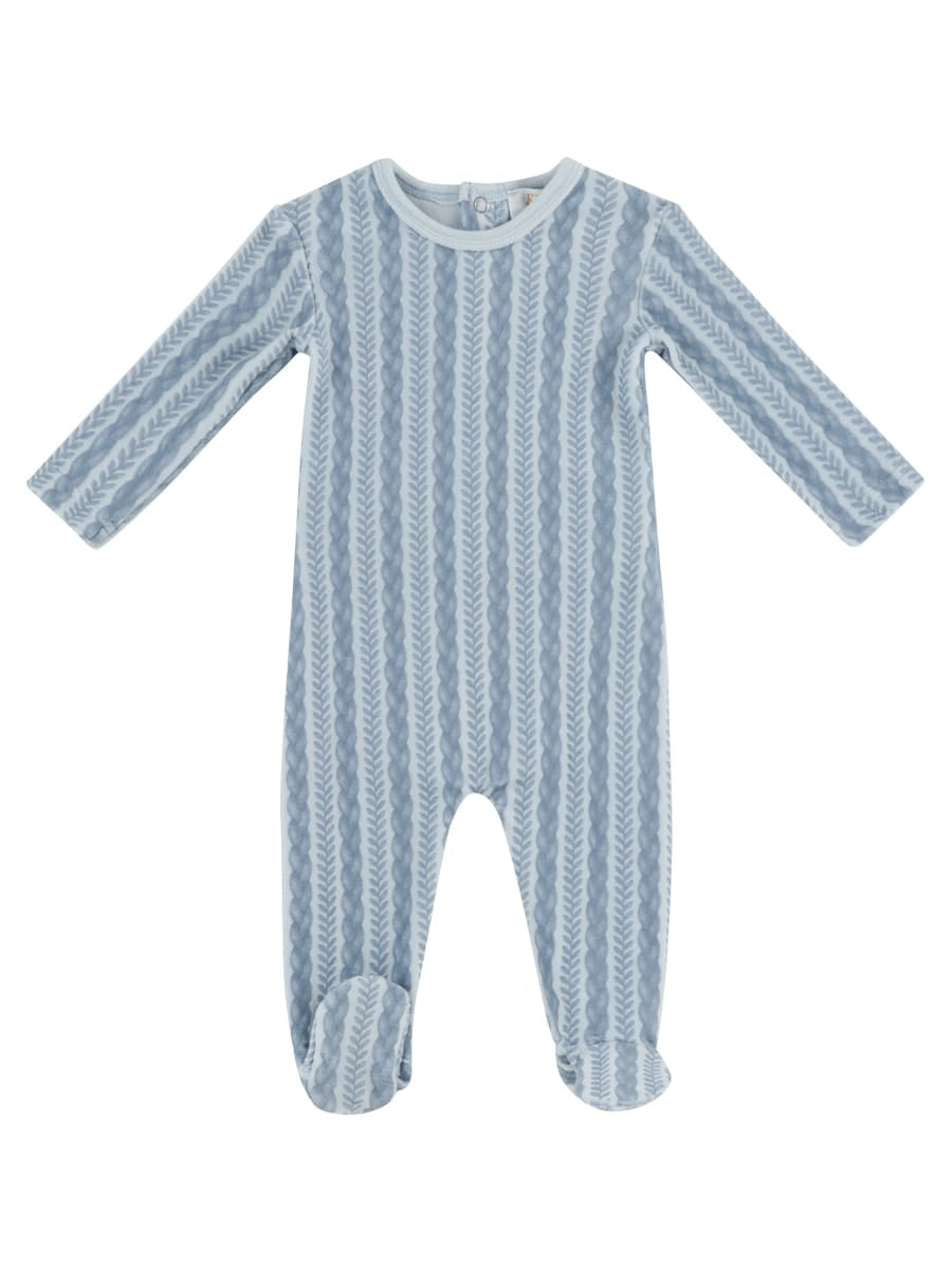 Atelier Cable Footie - Blue by KIPP™ Collection